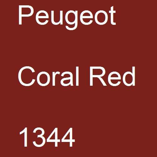Peugeot, Coral Red, 1344.